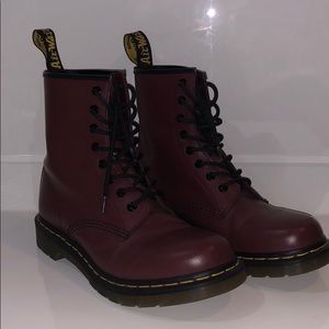 Dr Martens Burgundy Boots